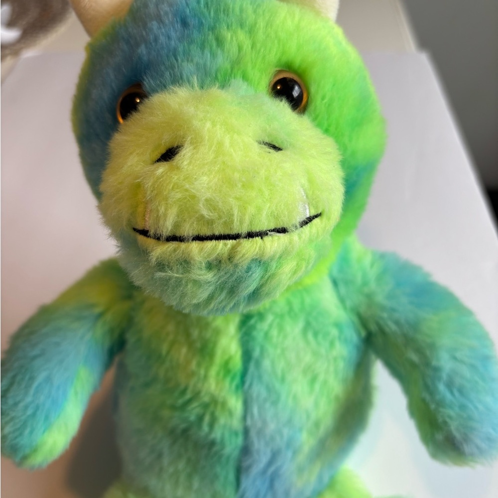 Aroma Home Turquoise and Lime Plush Frog Toy for Small Pets